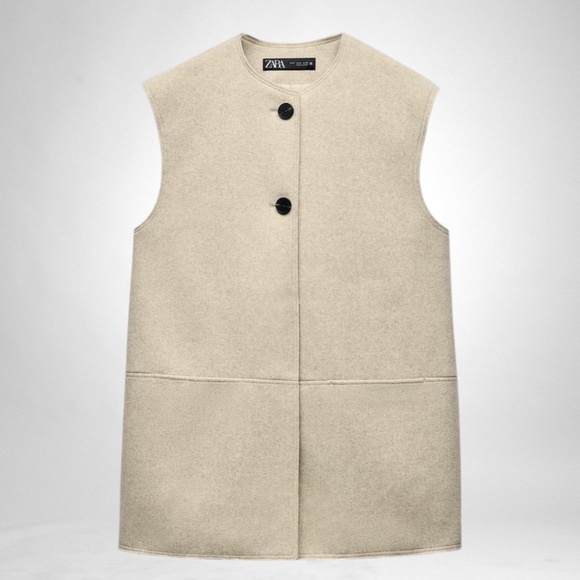 Zara Long Soft Waistcoat - Picture 1 of 9